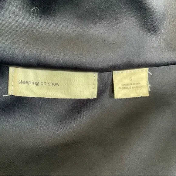 Anthropologie Sleeping On Snow Intarsia fair isle wool blend sweater cardigan S - Picture 10 of 14